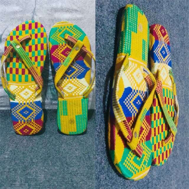 BonDass Kente Slippers