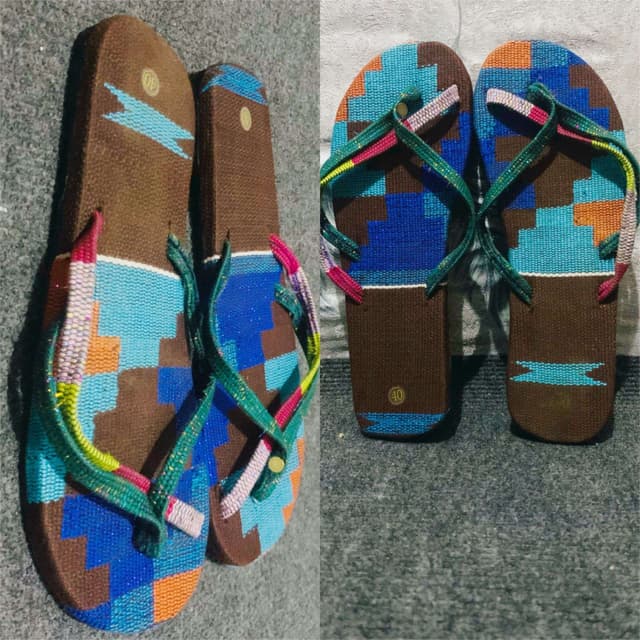 BonDass Kente Slippers