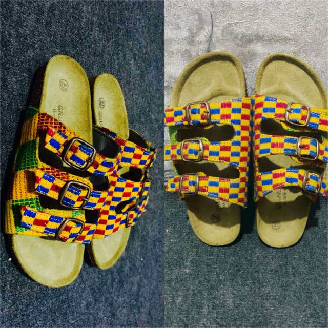 BonDass Kente Berk Slippers