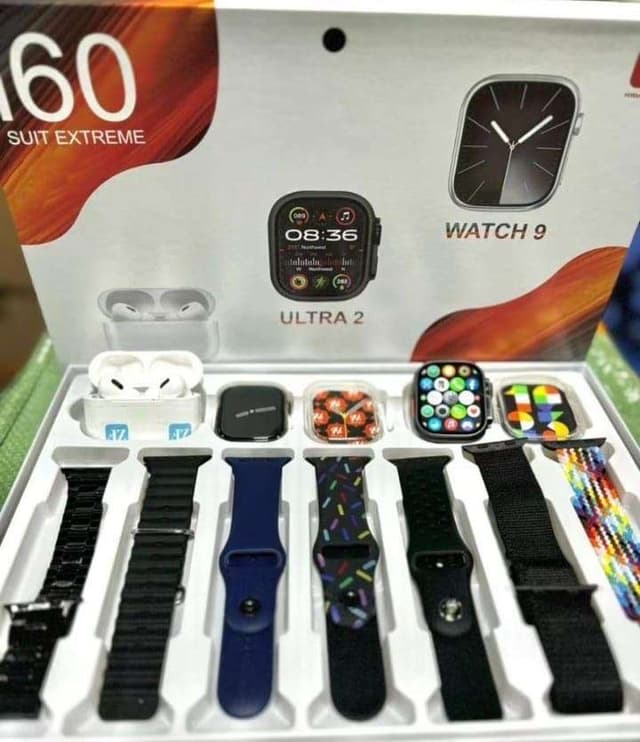 2 smart watches + AirPods + 7 straps….