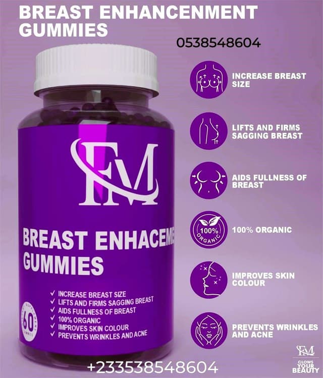 FM Cosmetics Breast Enhancement Gummies (Breast Firming, Lifting and enlargement)