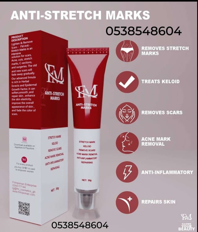 FM Cosmetics Anti-Stretch Marks Cream (Targets Keloid, Scars and Stretch Marks)