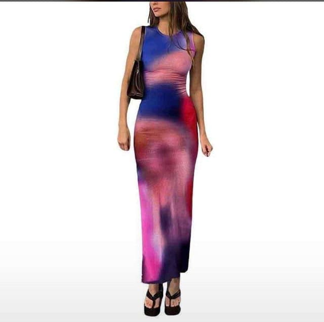 Side parted dress