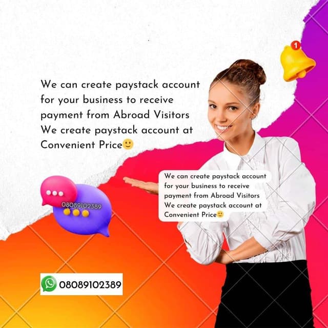 Create Paystack account