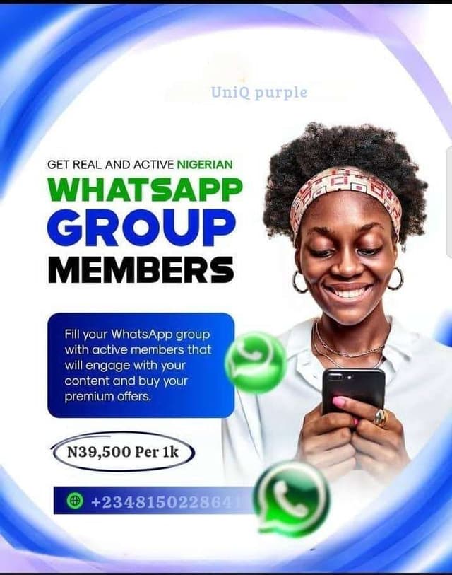 Active Nigerian WhatsApp, Telegram Group Members (100% Verified)
